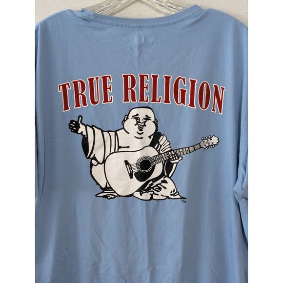 True Religion Buddha and Logo T-Shirts Bundle Men's Size 2XL/XXL - Picture 4 of 13